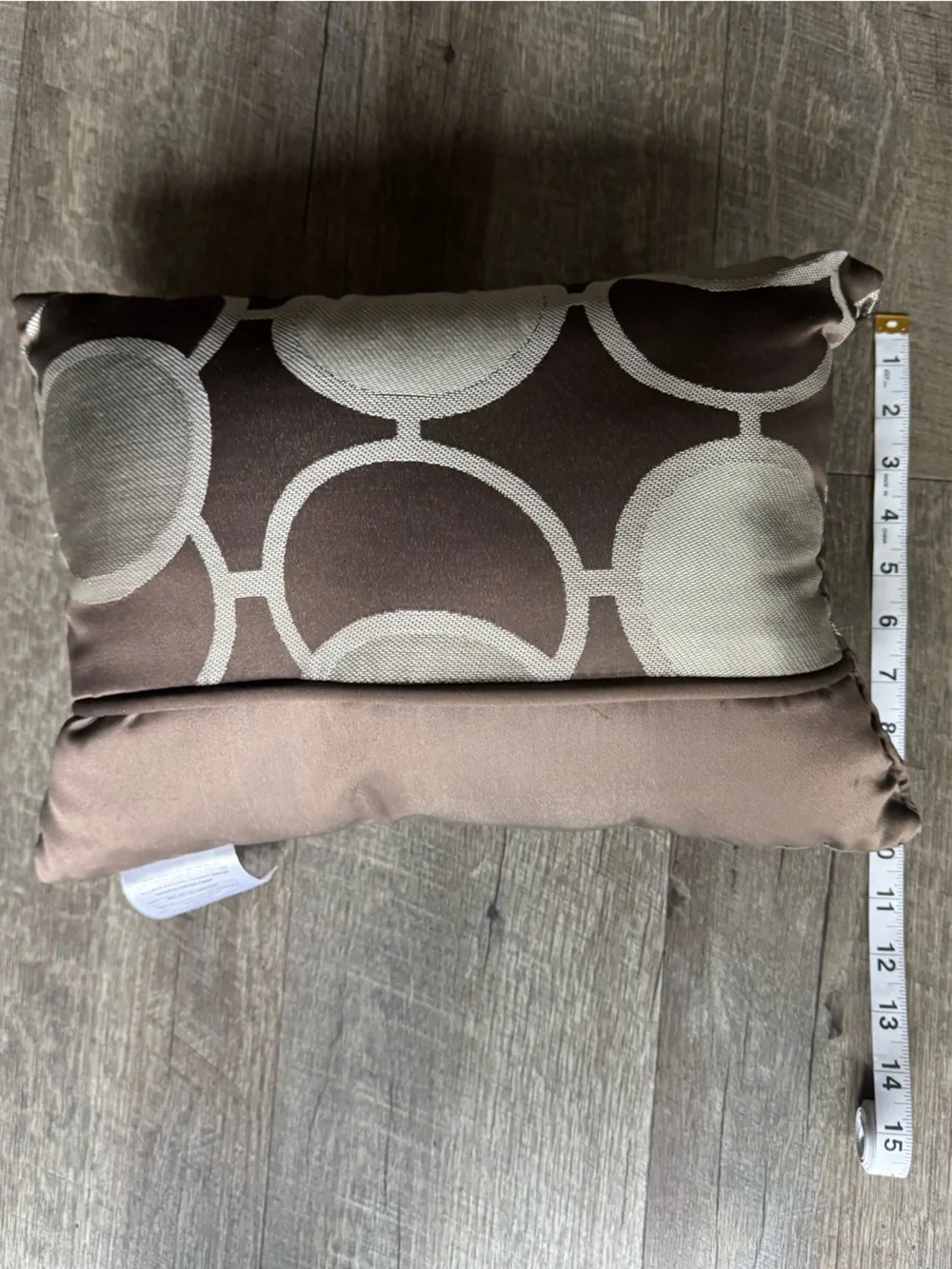 Decorative Brown and Cream Geometric Throw Pillow - Home Accents